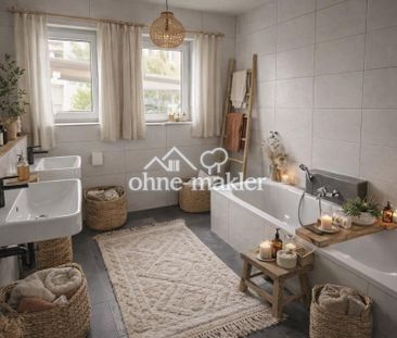 großzügige 3-Zimmer Wohnung 90 qm mit Balkon in Leutershausen in ru... - Foto 5