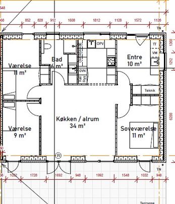 Moderne energivenlig 1-plans rækkehus på Skovvang - Photo 1