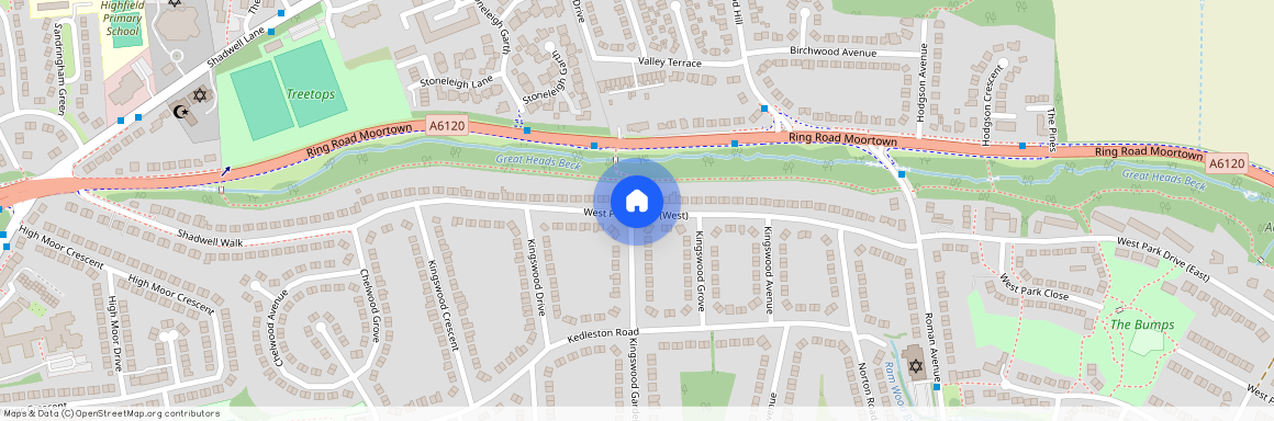 West Park Drive West, Leeds, West Yorkshire, UK, LS8