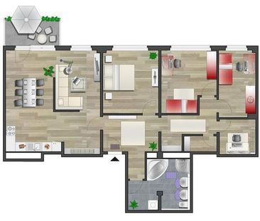 Hier laden 106m² zum Wohlfühlen ein - Photo 1