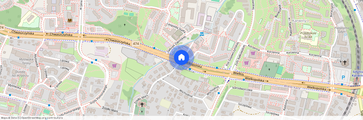 Chwaszczyńska, Gdynia, Karwiny