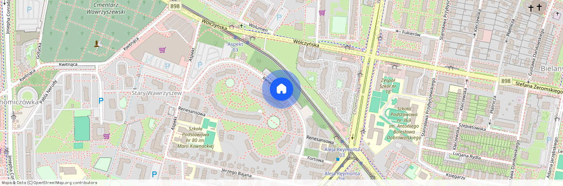 ul. Renesansowa, Chomiczówka, Bielany, Warszawa, mazowieckie