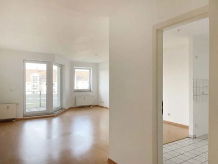 Helle 2-Raum-Wohnung mit Balkon in grüner Umgebung. Gemütlicher Schnitt in Lieskau - Foto 5