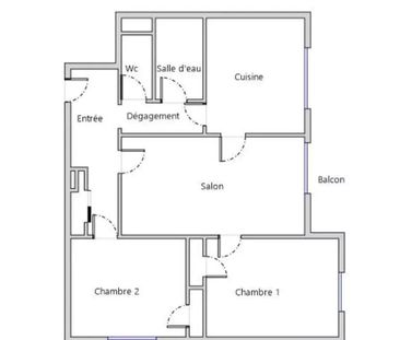 Location | 3 pièces | 61.67m² - Photo 4