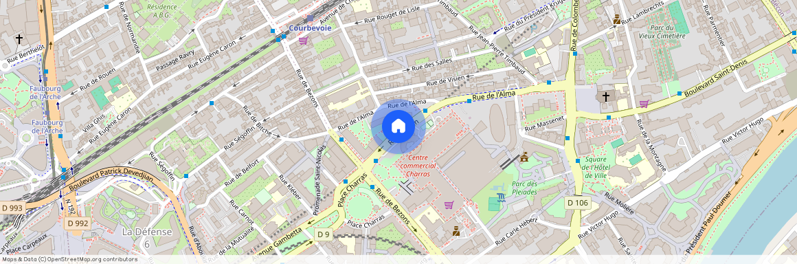 Rue Baudin, Francja, Courbevoie