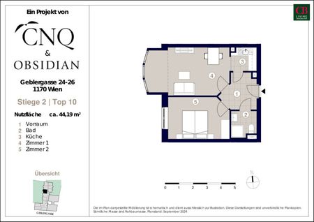 RUHIGE 2-ZIMMER-WOHNUNG MIT GARTENBLICK IN 1170 WIEN - Foto 3