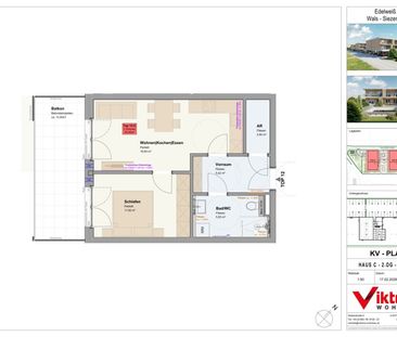 Erstbezug | 2 Zimmer Mietwohnung in Wals! - Foto 4
