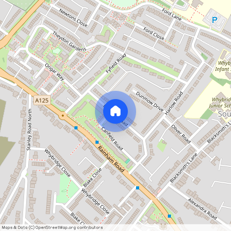 Danbury Road, Rainham, Havering, London, RM13