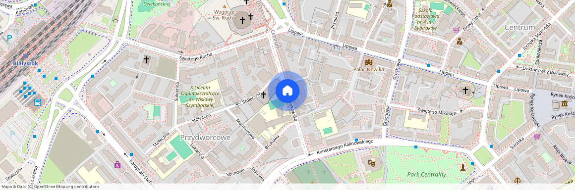 ul. Krakowska, Centrum, Białystok, podlaskie