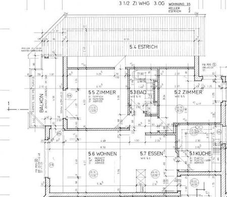 3.5 Zimmer, 88 m², 3. Stock - Foto 2