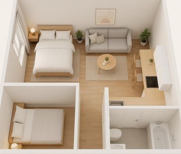 Wohnung 61m - Foto 1