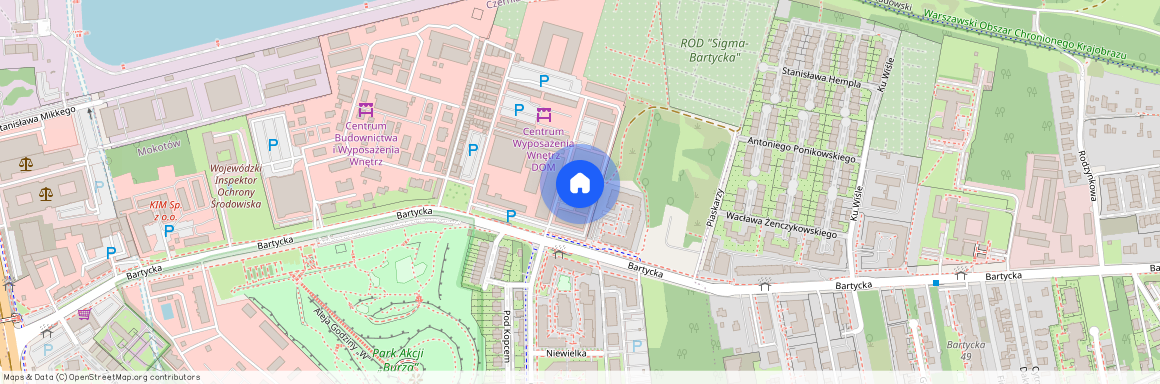 ul. Bartycka, Czerniaków, Mokotów, Warszawa, mazowieckie