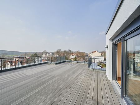 Leipzig: VERMIETET: Traumhaftes Penthouse mit riesiger Terrasse und Blick zum Auwald * Wohnen an der Weißen Elster * luxuriöse Ausstattung - Foto 2