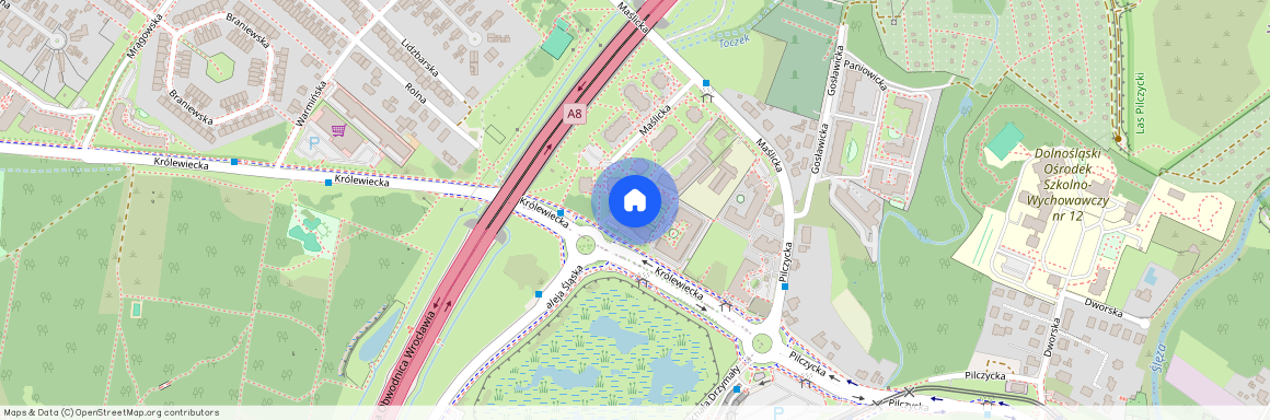 ul. Królewiecka, Maślice, Fabryczna, Wrocław, dolnośląskie