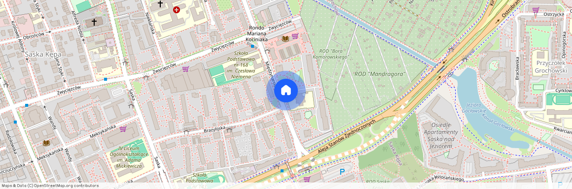 ul. Międzynarodowa, Saska Kępa, Praga-Południe, Warszawa, mazowieckie
