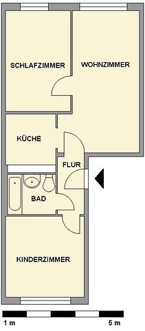 3-Raum-Wohnung nahe Crimmitschauer Wald - Foto 5