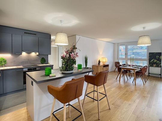 APPARTEMENT DE 5.5 PIÈCES AU CENTRE-VILLE AVEC GRANDE TERRASSE - Photo 1