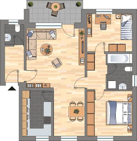 Helle 3 Zimmerwohnung in beliebter Wohnlage inkl. Balkon - Frei ab Mitte Februar! - Photo 3