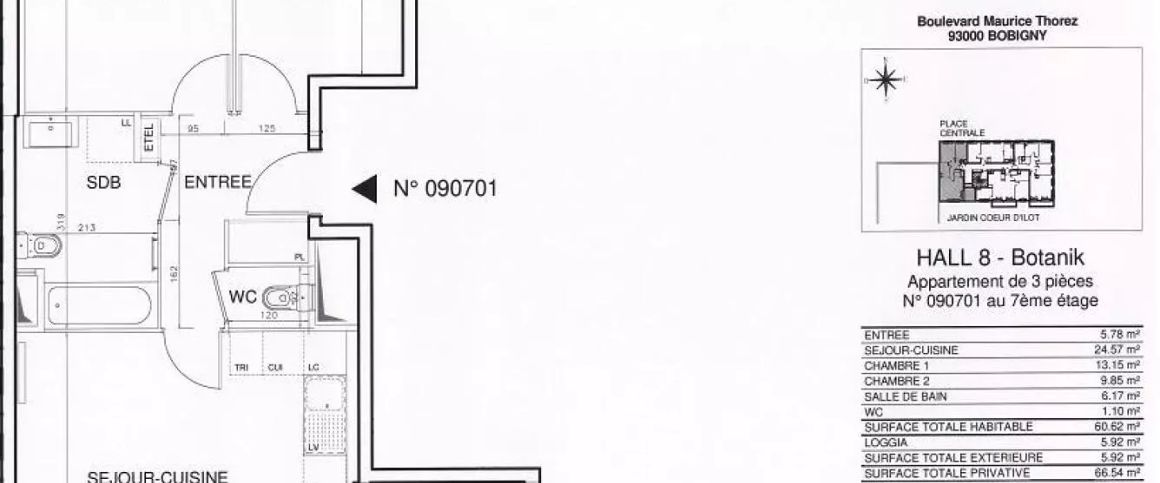 location Appartement T3 DE 60.5m² À BOBIGNY - Photo 1