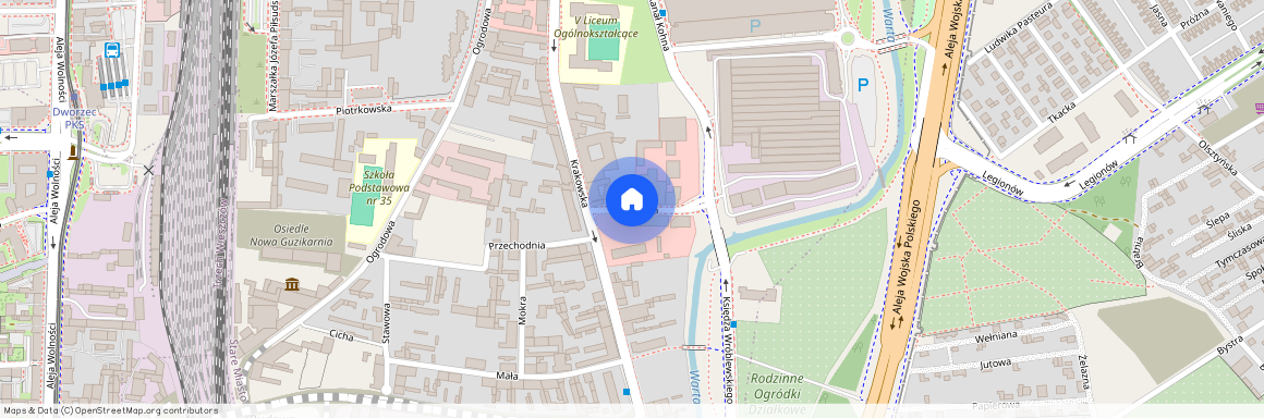 ul. Krakowska, Stare Miasto, Częstochowa, śląskie