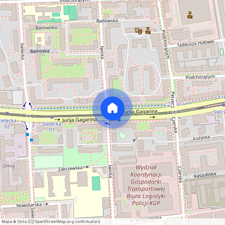 ul. Jurija Gagarina, Sielce, Mokotów, Warszawa, mazowieckie