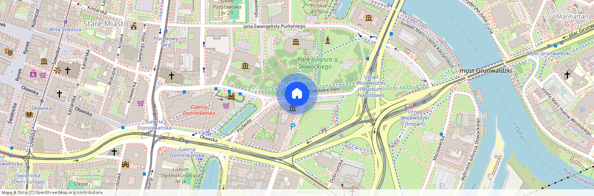 al. Juliusza Słowackiego, Przedmieście Oławskie, Krzyki, Wrocław, dolnośląskie