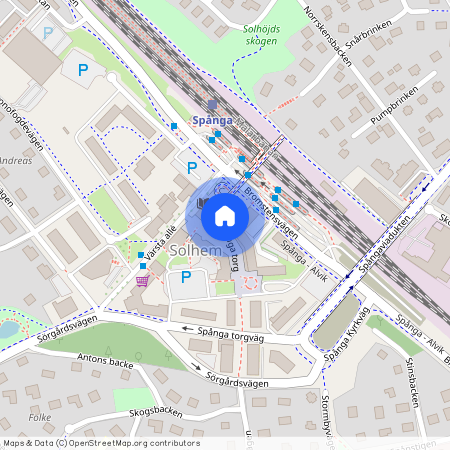 Spånga Stationsplan