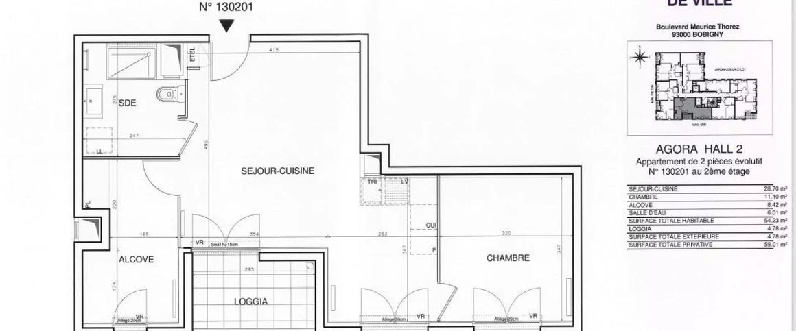 location Appartement T2 DE 53.7m² À BOBIGNY - Photo 1