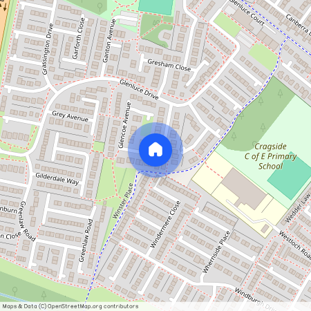 Glencoe Avenue, Southfield Green, Cramlington