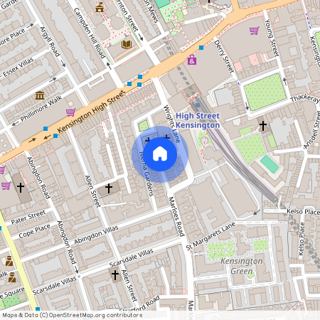Cheniston Gardens, High Street Kensington, London W8