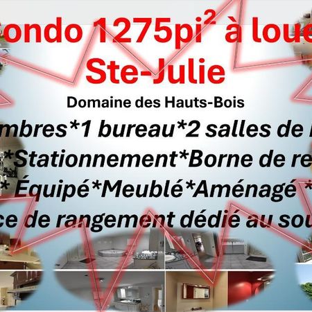 Condo 1275pi² à Ste-Julie : électroménagers, meubles, Borne de recharge, 2 cambres, 1 bureau, 2 salles de bain, cuisine, salle à manger et espace de s - Photo 4