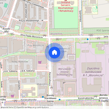 Warszawa, Mokotów, Warszawa, Mokotów, Jana, Pawła, Woronicza