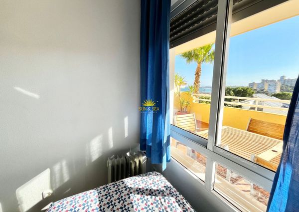 TWO BEDROOM APARTMENT FOR RENT WITH SEA VIEWS IN CAMPOAMOR, ORIHUELA COSTA