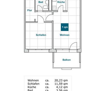 2 Zimmerwohnung am Großen Garten - Foto 4