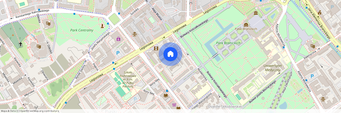 ul. Marii Curie-Skłodowskiej, Piaski, Białystok, podlaskie