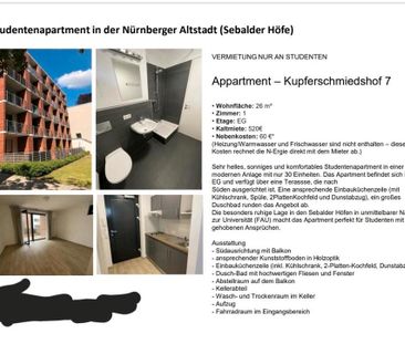 Suche Nachmieter für Wohnung in Nürnberg Mitte - Foto 1