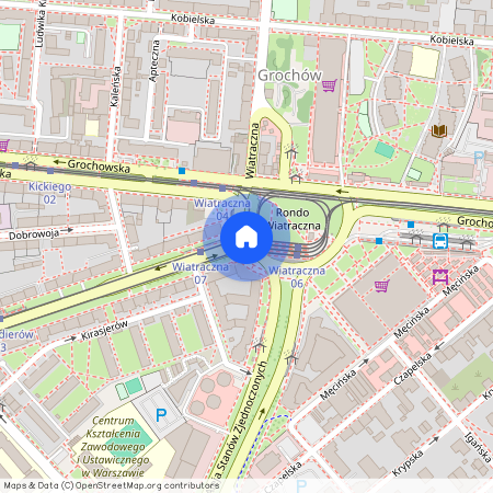 rondo Wiatraczna, Grochów, Praga-Południe, Warszawa, mazowieckie
