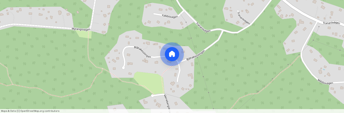 Blåhakeslingan, Ingarö