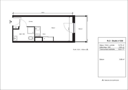 Location Appartement 1 pièce 18m² NIMES 30000 - Photo 4