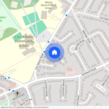 Carr Manor Walk, Leeds, West Yorkshire, UK, LS17