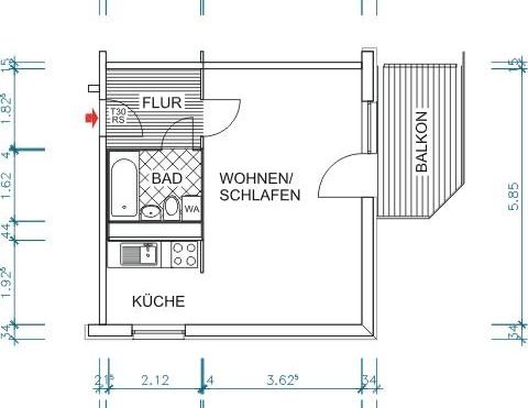 Wohnen mit Weitblick und Einbauküche - Foto 1