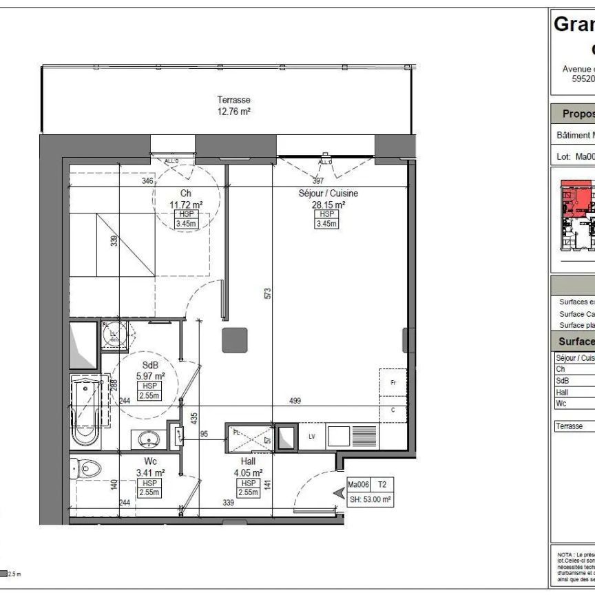 Appartement à louer 2 pièces 51.55m² - Photo 2