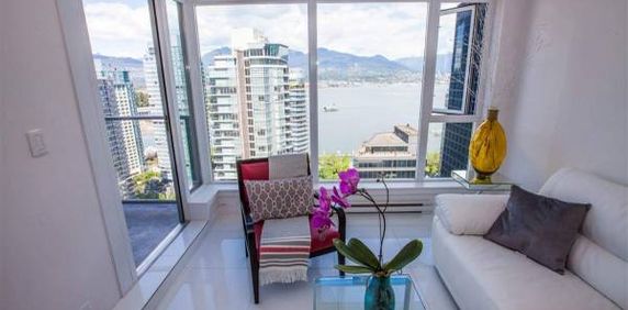 Vancouver Downtown fantastic Ocean and Mountain view one bedroom for rent - Photo 2