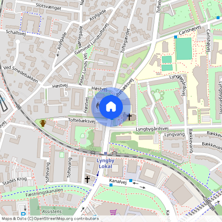 Lyngby, Toftebæksvej