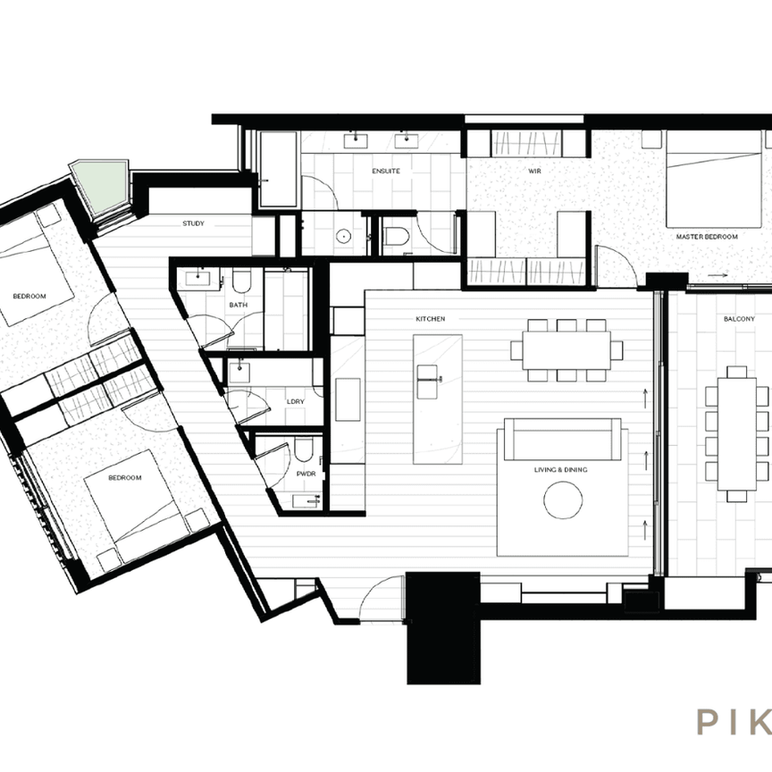 Sought-After Skye by Pikos| Fully Furnished 3 Bedroom with Iconic River & City Views - Photo 1