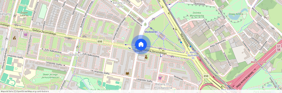 ul. Stefana Żeromskiego, Stare Bielany, Bielany, Warszawa, mazowieckie