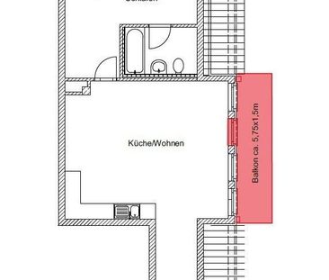 2-Zimmer-Wohnung mit Einbauküche, Balkon und Personenaufzug mitten ... - Photo 4