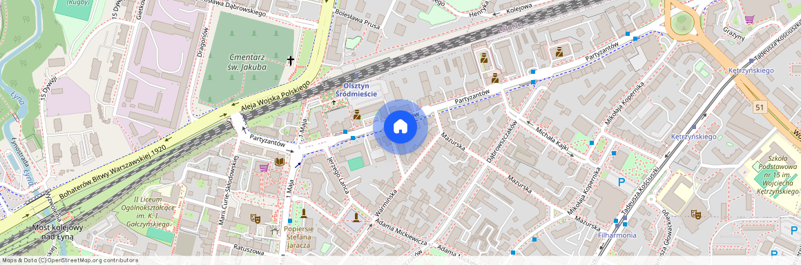 ul. Partyzantów, Osiedle Kętrzyńskiego, Olsztyn, warmińsko-mazurskie