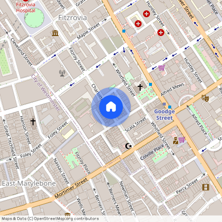 Charlotte Street, Fitzrovia, W1T, Fitzrovia, London