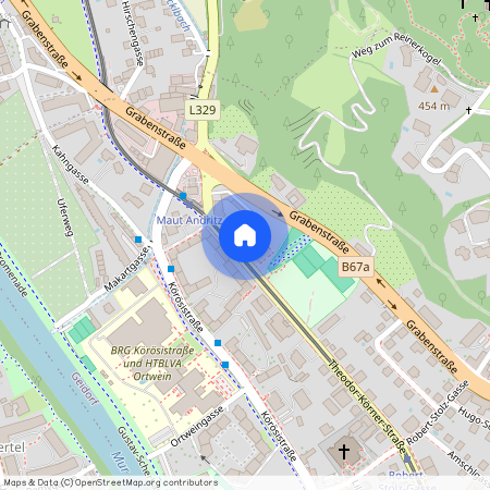 Steiermark, Öffentliche Verkehrsmittel: Bus, Straßenbahn vor dem Haus, 8010, Graz